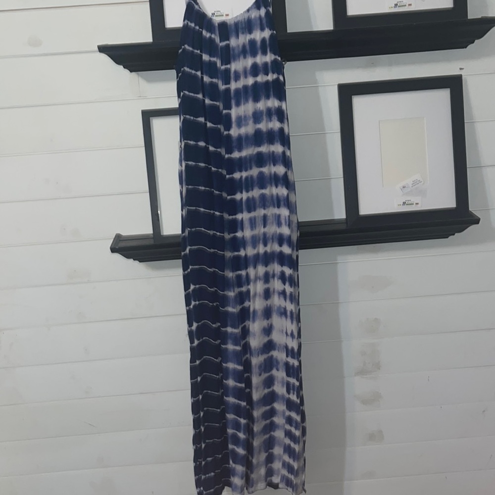 Main Strip Tie Dye Open Back Cami Jumpsuit Romper• Size Small